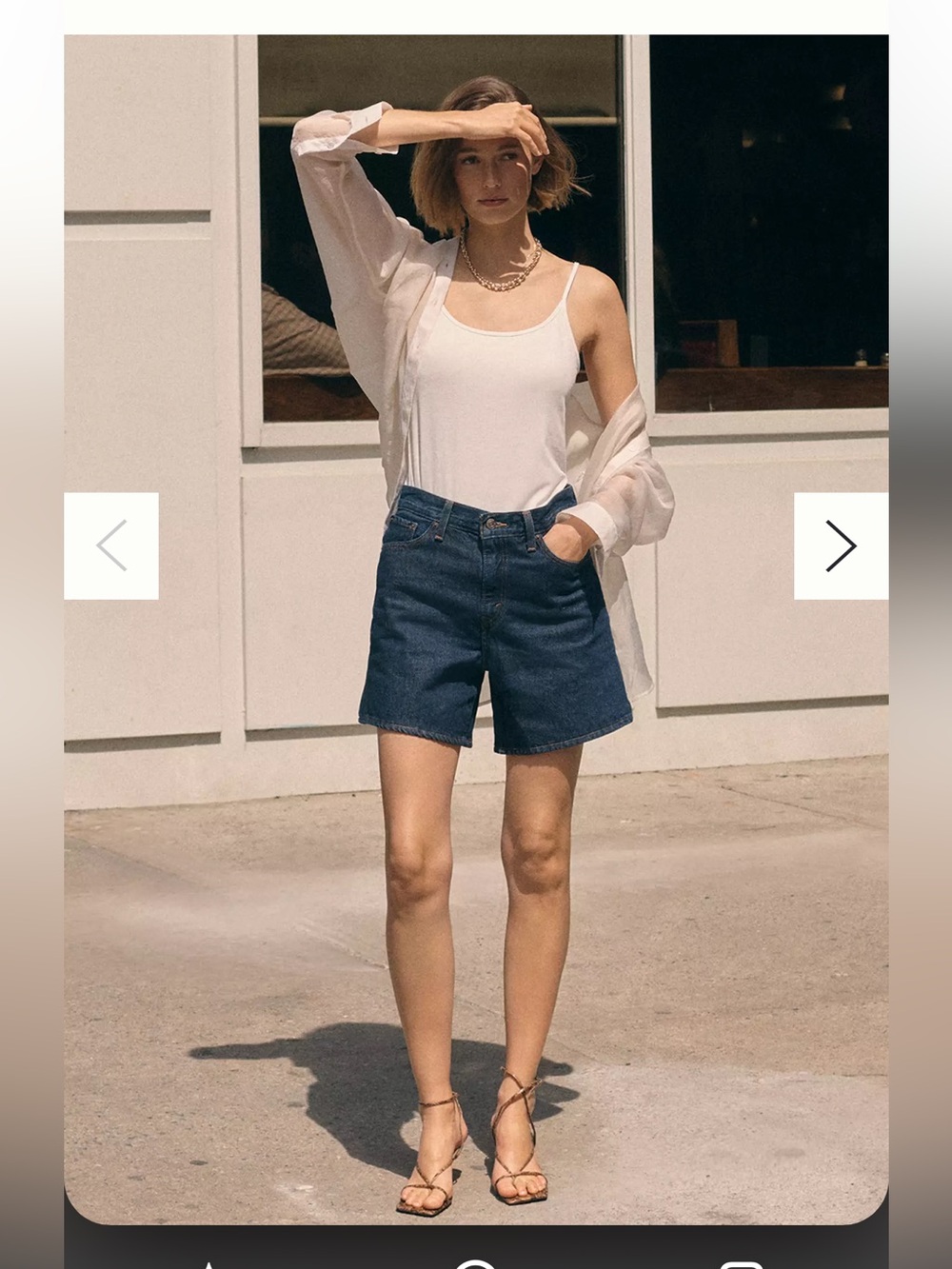 PAIGE Dani Denim Shorts